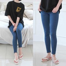 [당일출고] 루나진 여성용 마일드 밴딩 슬림 스키니 청바지 R-3723-1