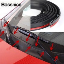 개스킷 가스킷 bossnice 2m windshield rubber seal self-adhesive windshield 선루프 방진 씰링 스트립 for auto car, 2미터