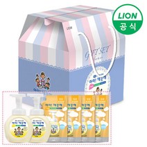 아이깨끗해 선물세트 250ml용기 2개 + 200ml리필 4개 (순 레몬 청포도), 250ml용기 2개+200ml리필 4개 (레몬)