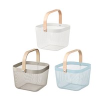 이케아 RISATORP 리사토르프 바구니 수납함 정리함 과일바구니 공간박스 인테리어, 화이트_702.816.19