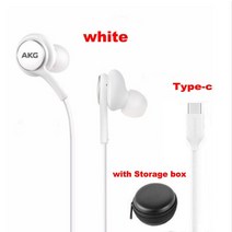 삼성 이어폰 EO IG955 AKG 헤드셋 인이어 3.5mmType c Mic 유선 Galaxy S20 note10 S10 S9 S8 S7 xiaomi vivo 스마트폰, 흰색 유형 C 상자