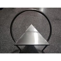 인더스트리얼 메탈 인테리어 카페 의자, 스텐브러쉬실버40cm