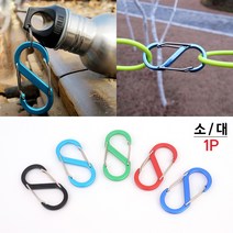 S자 캠핑 고리 타프 텐트 후크 걸이, 사이즈