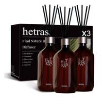 헤트라스 프리미엄 디퓨저 500ml x 3p 세트, 퓨어다우니향, 36개