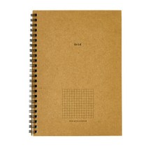 아트박스 grid 크라프트노트 100매 (03008629), 단품, 옵션선택:본품