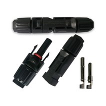 MC4 태양광 DIY용 전선연결형 방수 커넥터 암/수 세트, 1개