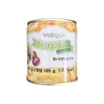 2261. 조각밤(다이스)-국산340g 조각밤 밤통조림, 1개