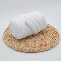 자이언트얀 겨울 벨벳 얀 밍크 망고 털 뜨개 실 왕모찌실 가방뜨기 직경2cm, 2센치 순백색 250g