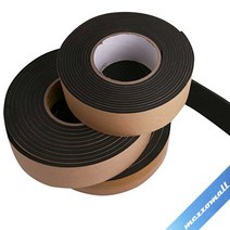 방음 스폰지 테이프 흑색 30mm 단면 산업용 완충 10mm