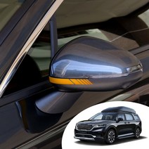 카니발 KA4 하이리무진 사이드 미러 반사 컬러 데칼 스티커 포인트 튜닝 자동차 시트지 야간시 안전스티커, 카니발 KA4 하이리무진 (P000BFCP000E), 홀로그램(별도)