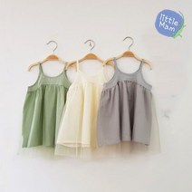 리틀맘 리틀맘 유아 끈나시 프릴원피스 단품