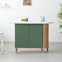 데코라인 라페 1300 대리석 홈바 수납장, 올화이트