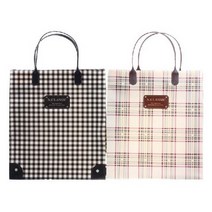 체크 1500 PP쇼핑백 소 230x260x100mm 색상랜덤, 없음
