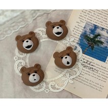 [3월 봄]19곰 테드 차량용/홈데코 석고방향제, 투명파우치(기본포장), 클린코튼, 웃는곰