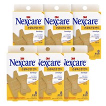 3M 넥스케어 일반형 밴드 손끝&관절형밴드 8매 X 6개, 넥스케어 손끝&관절형밴드 6개