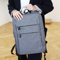 WTC649100캐주얼백팩 남녀공용 D-35166 지퍼포켓 심플