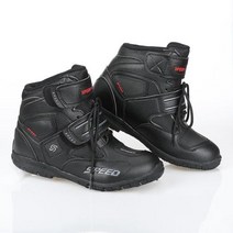 오토바이부츠 라이딩 장비 남자 여자 신발 오토바이 슈퍼 섬유 가죽 승마 부츠 피트 발목 보호 액세서리 A005, 없음, Black+7