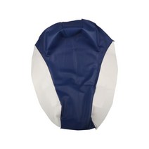 호환용 오토바이시트 뒷자리커버호환 야마하 BWS100 4VP 오토바이 스쿠터 시트 커버 모조 가죽, 01 blue white