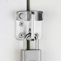 스텐 도어 잠금장치 L판 걸쇠 문걸고리 자물쇠 잠금쇠, 스텐좌측