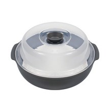 라면 만두 고구마 감자 계란 용기 대형 찜기 전자레인지 요리 주방 용품 조리도구, 그레이