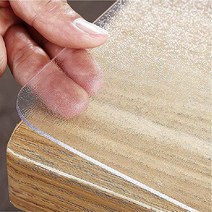 Royhom 반투명 테이블 프로텍터 2mm 두께 121.9 x 55.9cm(48 22인치) 플라스틱 커버 투명 책상 매트 패드 방수 필기 사무실 및 가정용 블로터 프로텍터, 단일사이즈