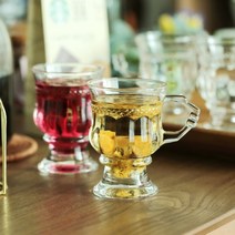 빈티지 투명 유리잔 150ml 6p 앤틱 미니 양주 커피 아포카토 유리잔 홈카페 위스키잔