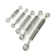 원형 턴 버클 스텐 케이블 줄 스텐 와이어 클립 양쪽후크 로프, M10