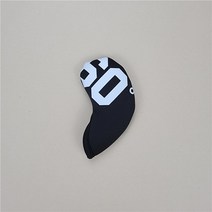 남녀 디지털 골프 클럽 볼 보호 캡 푸시 샌드 골프채 커버 헤드커버 세트 아이언커버, 블랙 60
