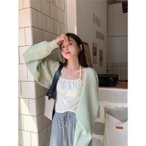 가을의류 볼레로가디건 루즈핏 크롭 니트 볼레로 아우터 cd 슬로우