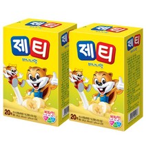 동서식품 제티 (초코/딸기/바나나/쿠키앤초코/초콕 모음전), 제티 바나나 20T X 2
