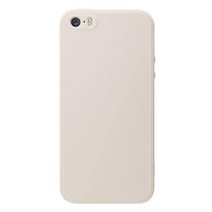 미국발송 MUNDULEA 아이폰 5s/아이폰 SE (2016 에디션) 호환 케이스 매트 TPU Ptotective 커버 아이폰 5 5s 전용 (베이지 화이트)