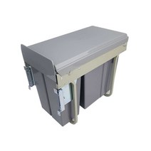 슬라이딩 휴지통 쓰레기통 주방 싱크대 미닫이 주방, 010A-300캐비닛20Lx10L(오픈도어)