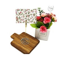 금속 스탠드 쇼클립 골드 사진걸이 폴라로이드 사진꾸미기 메모 홀더 꽂이 안내판 스텐 클립, 단일