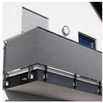 테라스 가림막 발코니 가림막 옥상 캠핑 울타리 마당 프라이버시 스크린 뒤닝 1m X 5m, 베이지(+케이블타이)