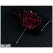 남성수트브로치 레드 사회자 신랑들러리 사각스카프 남자 슈트 드레스 포켓 수건 감가상각 직삽입식 결혼 가슴 2092162893, 라이트 그레이 디프 레드 프놈펜