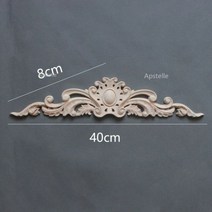 고무 나무 긴 꽃 조각 홈 장식 액세서리 도매 및 소매 공급, K3-40X8cm