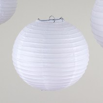 30cm 흰색 한지 등갓 l 종이 조명 전통 한옥 일본