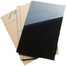 아크릴 거울 블랙 아크릴판 다색 유기 유리판 화이트 미러보드 반사판 가공 맞춤 제작, 600x600mm, 6mm