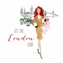 파스텔크래프트 냅킨아트 1331960 London City Girl 냅킨20매 33x33cm 0450, 20매입, 혼합색상