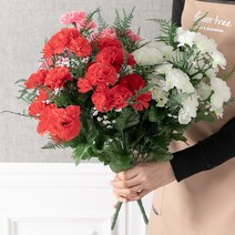 고급 성묘꽃 조화 36종 30~55CM, 로아안개카네이션부쉬 53cm 핑크