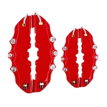 캘리퍼커버 디스크 라이닝 커버 도색Caliper Covers Red Universal For Car Styling Kit Wheel Hub Modific, 09 red L