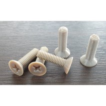 피크 플라스틱 수지볼트 PEEK 접시머리 M3x5mm 외 사이즈선택, PEEK 접시머리 M6x30mm, 1개