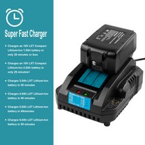 Makita 18V 9.0Ah 6.0Ah LXT 리튬 배터리 또는 충전기 BL1890 BL1860 BL1830B, 1XCharger