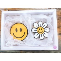 [송스] 스마일 SET - 석고방향제, 레몬라벤더, 보라, 차량용