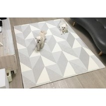 베란다 발코니 놀이매트 층간소음 아동 유아거실 안전매트 2세트, 03-체스그레이 (2장)