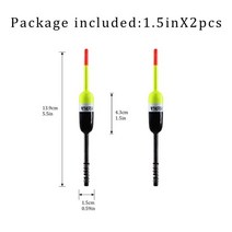 낚시찌 편대찌 고추찌 장대찌 장찌 카멜레온찌 명품구멍찌 고부력찌 로켓찌 발포찌 36, 협력사, 2pcs 1.5inx5.5in