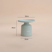 야외 정원 접이식 편의점 거실용 유럽 다리미 커피 테이블 소형 원형 사이드 테이블 미니멀리스트 디자이, 09 50cm light green