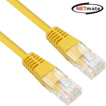 강원전자 넷메이트 NMC-U503Y CAT.5E UTP 다이렉트 케이블(옐로우) 3m