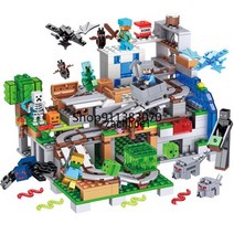 [레고공식] 580 개 호환 21160 21163 Myworld 마을 레이드 레드스톤 전투 빌딩 블록 장난감 벽돌 어린이 선물 배트맨 남녀공용 abs 플라스틱 재질 ce 인증 레고, [04] green