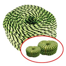 국산 PE 형광로프 8mm 10mm 12mm 14mm 150M 형흑 흑색 시인성 우수 건축 교량 현장 안전 유도 설치 주차장 바닥 라인 행사장 차량 통제 안전로프 로프끈 피피로프, PE로프(형광)14mm 약150M